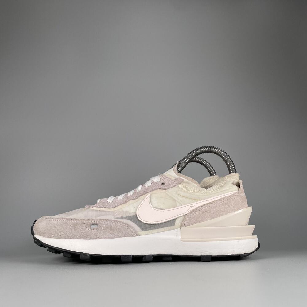 Nike Waffle One Women's 6 Sail/Light Soft Pink Suede Casual Sneaker Walking Shoe